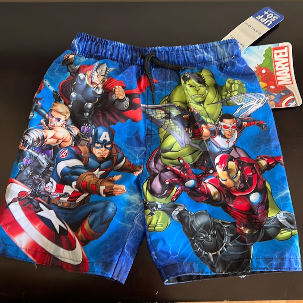Boys Marvel swim shorts